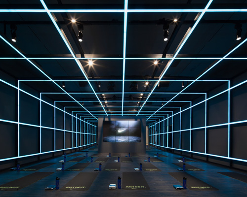 coordination asia installs 'the NIKE studio' within beijing art gallery