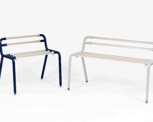 danzo studio turns aluminum alloy into benches and organizers