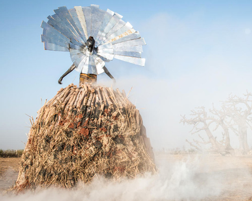 fabrice monteiro shows senegal's pollution with garbage garments