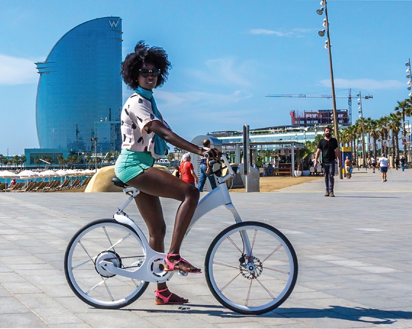 fully connected electric city gi flybike folds in one motion