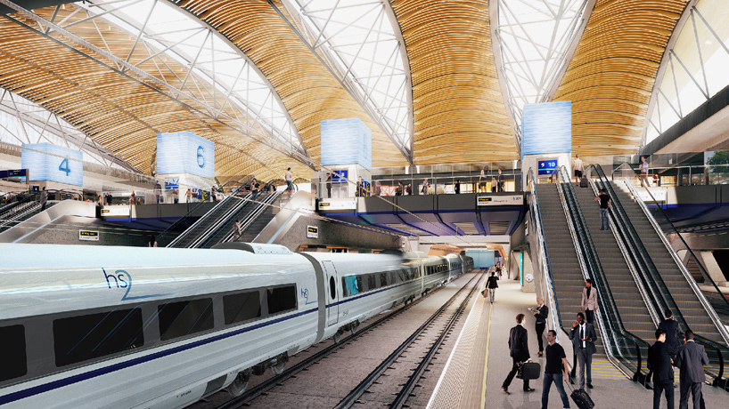 grimshaw euston station high speed two (HS2) terminal designboom 