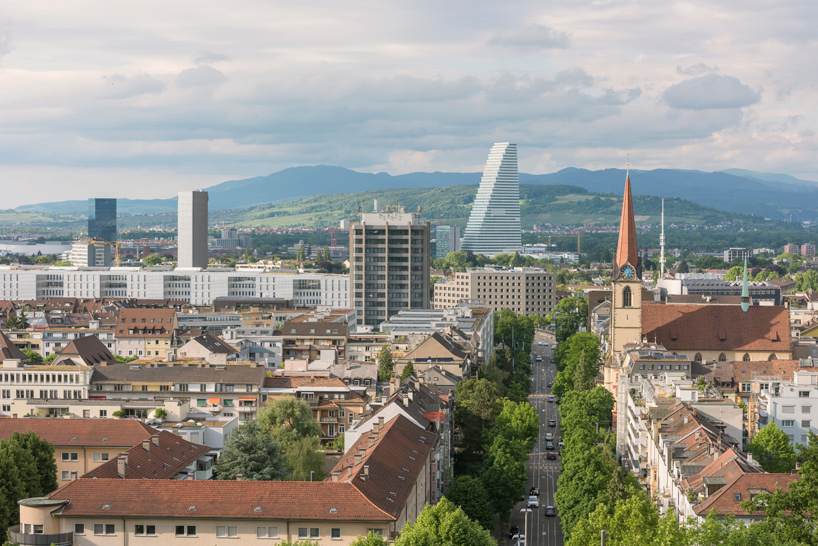 herzog & de meuron-designed tower opens at roche's new HQ