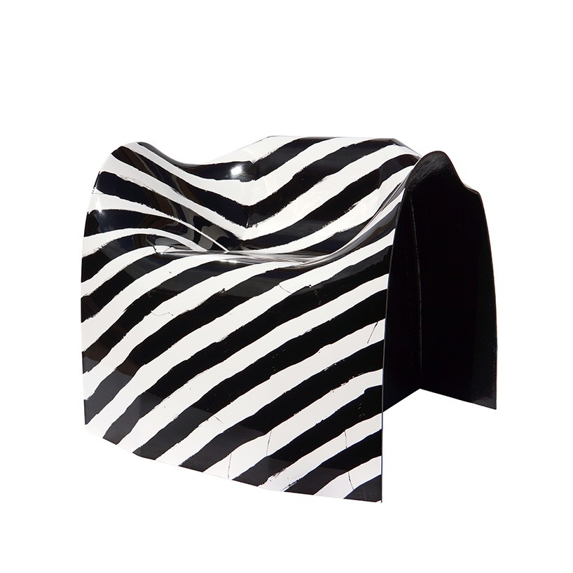 striped organic loop chair by julian mayor