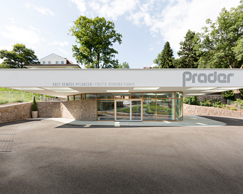 messner architects nestles a grocery store into the italian landscape