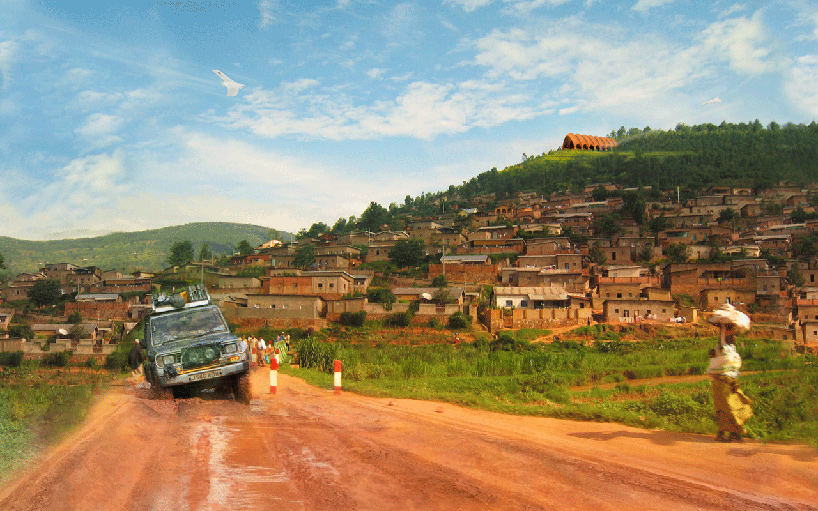 norman foster and partners droneport project rwanda africa designboom