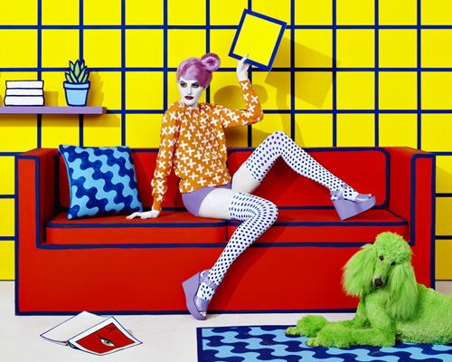 sagmeister & walsh turn reality into pop art props for department store campaign