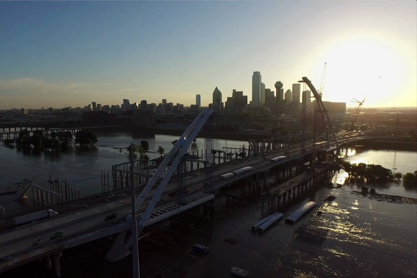 santiago calatrava margaret mcdermott bridges (IH30) dallas texas designboom