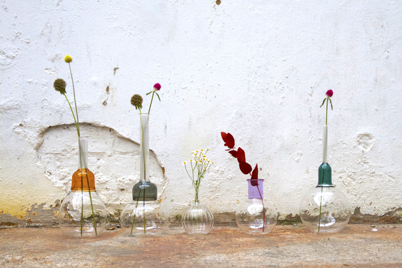 sarah colson shows glass lighting and vessels at maison & objet 2015