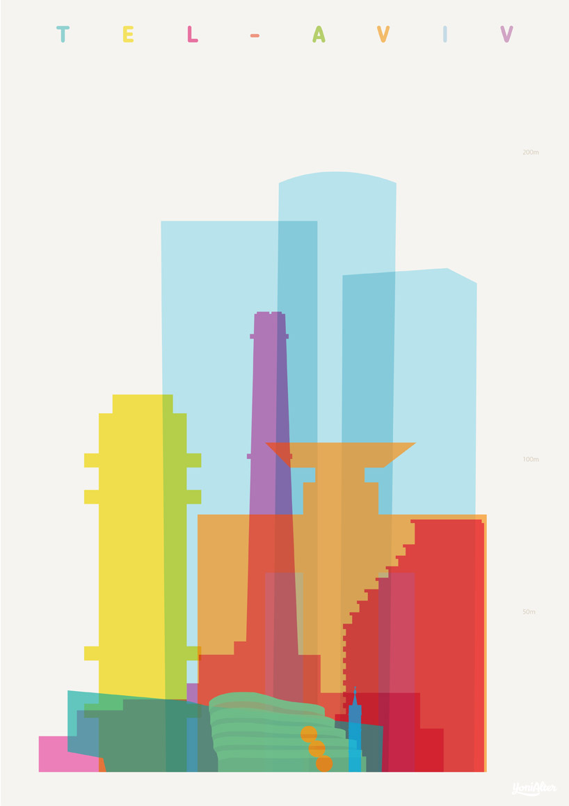 'shapes of cities' by yoni alter presents signature buildings from iconic metropolises - 1