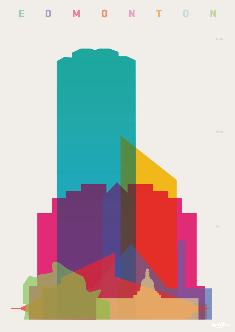 'shapes of cities' by yoni alter presents signature buildings from iconic metropolises - 7