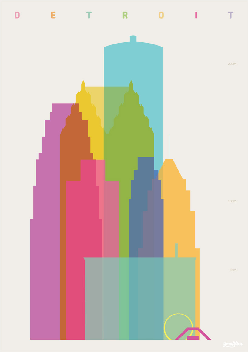 'shapes of cities' by yoni alter presents signature buildings from iconic metropolises - 8