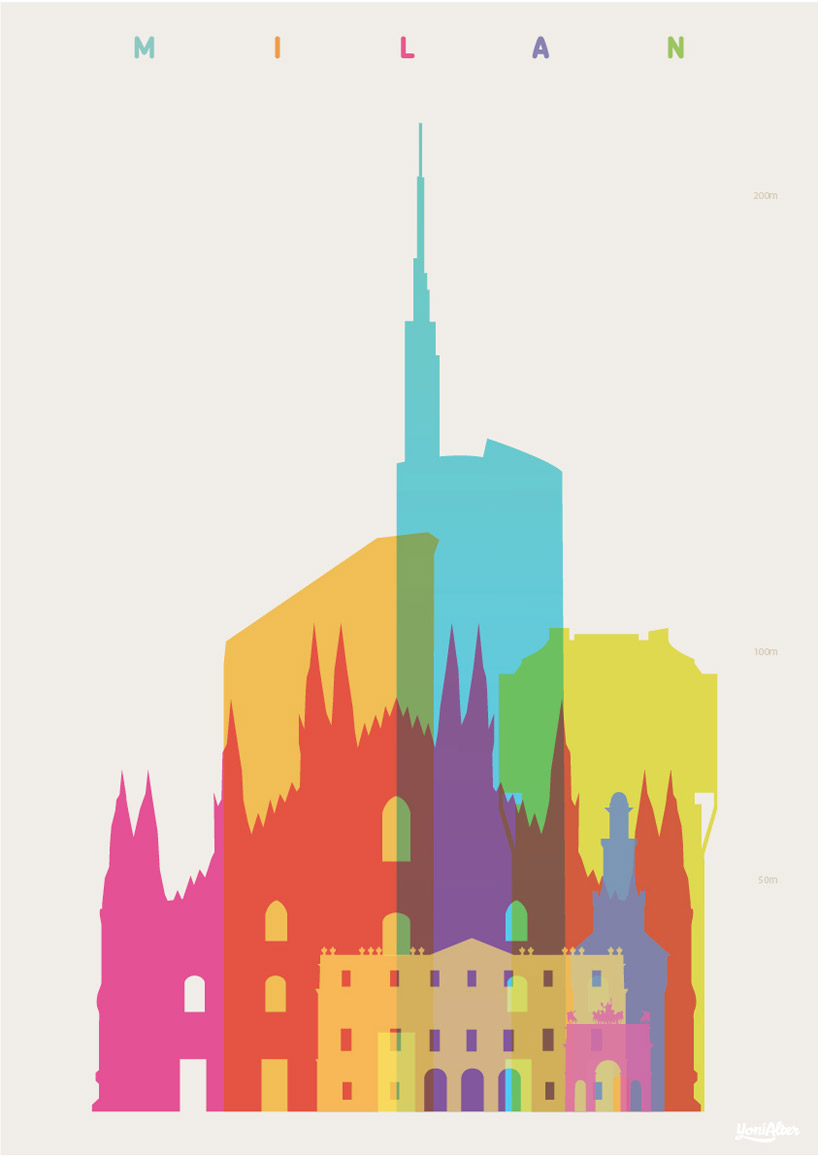 'shapes of cities' by yoni alter presents signature buildings from iconic metropolises - 15