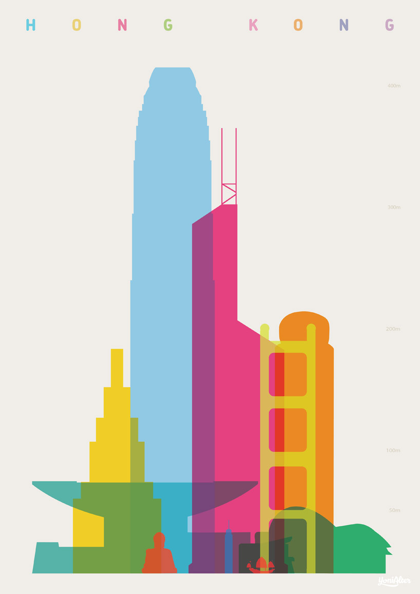 'shapes of cities' by yoni alter presents signature buildings from iconic metropolises - 6