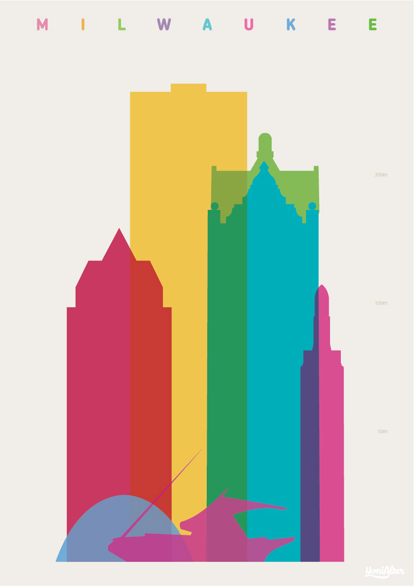 'shapes of cities' by yoni alter presents signature buildings from iconic metropolises - 14