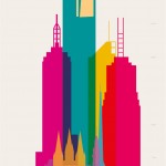 'shapes of cities' by yoni alter presents signature buildings from iconic metropolises