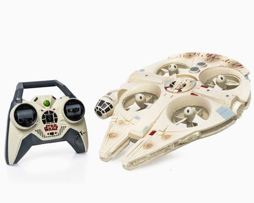 star wars reveals millennium falcon and x-wing starfighter drones
