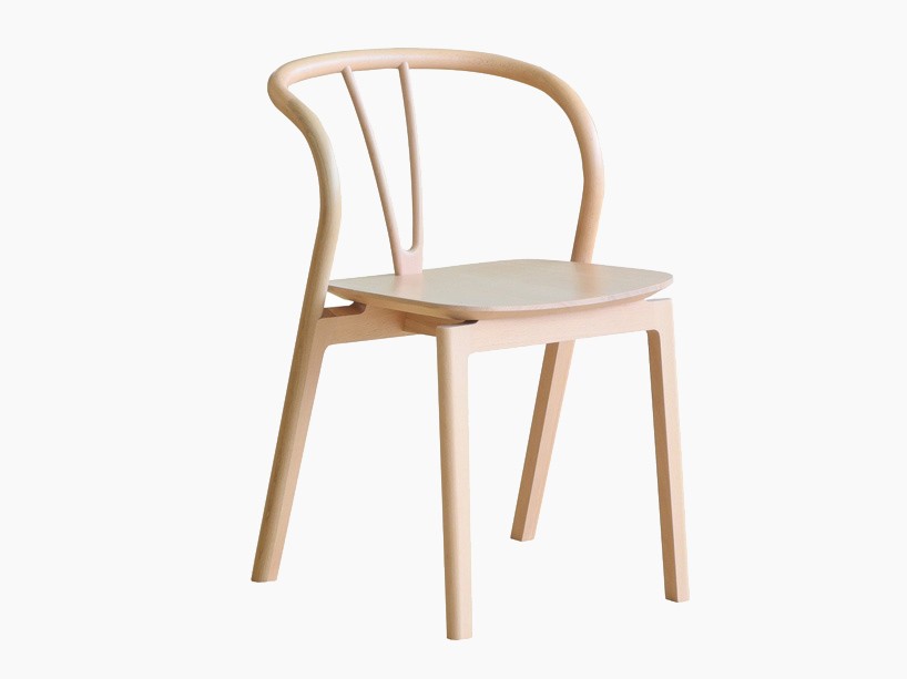 tomoko azumi steam bends beech wood flow chair for ercol