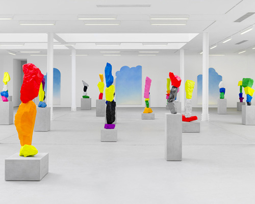 ugo rondinone recreates clouds, mountains and waterfalls at sadie coles HQ