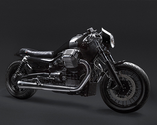 venier customs transforms moto guzzi bike into 1400cc C2 café racer