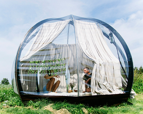 vytautas puzeras creates oasis a transportable dome home 