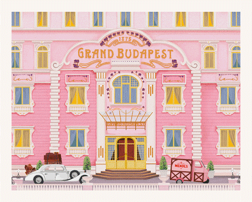 wes anderson postcards turn fictional film locales into dreamy travel destinations