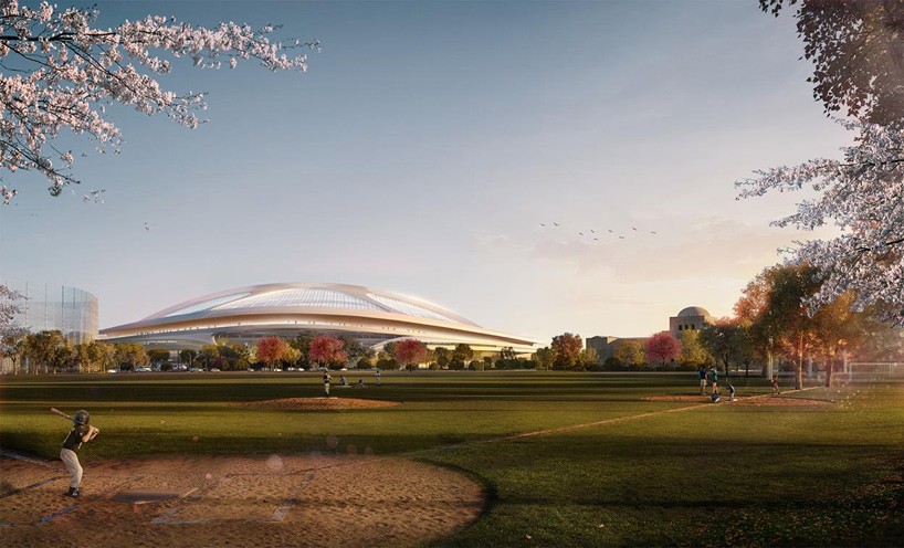 zaha hadid nikken sekkei unable to enter new national stadium competition tokyo japan designboom