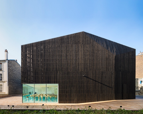 AZC's urban barn in paris contains two university auditoriums