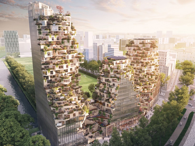 MVRDV chosen to build towering ravel plaza complex in amsterdam