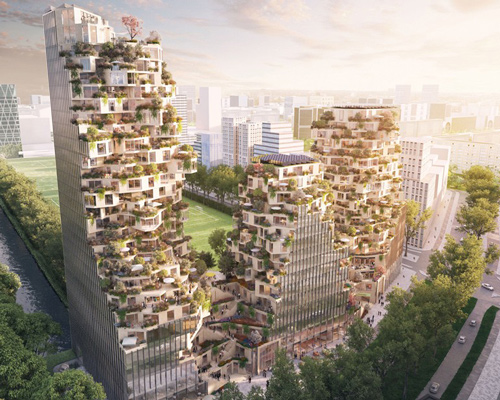 MVRDV chosen to build towering ravel plaza complex in amsterdam