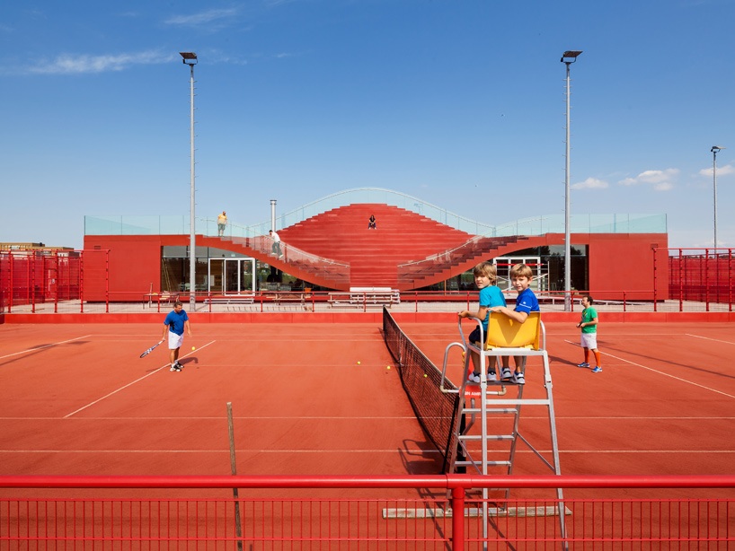 MVRDV the couch tennis club house ijburg amsterdam the netherlands designboom