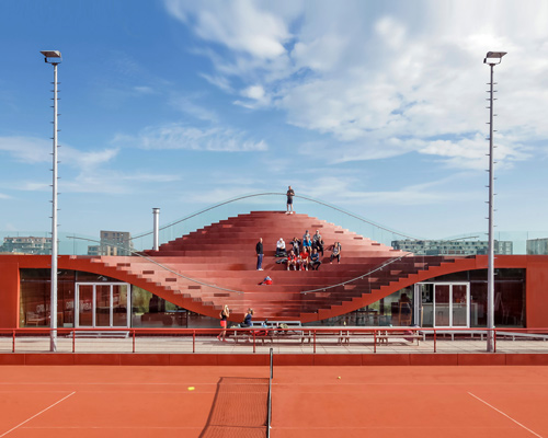 MVRDV completes public venue for amsterdam's IJburg tennis club