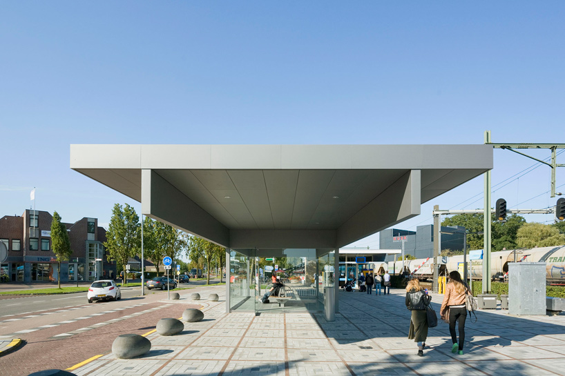NL architects barneveld centrum train station waiting room netherlands designboom