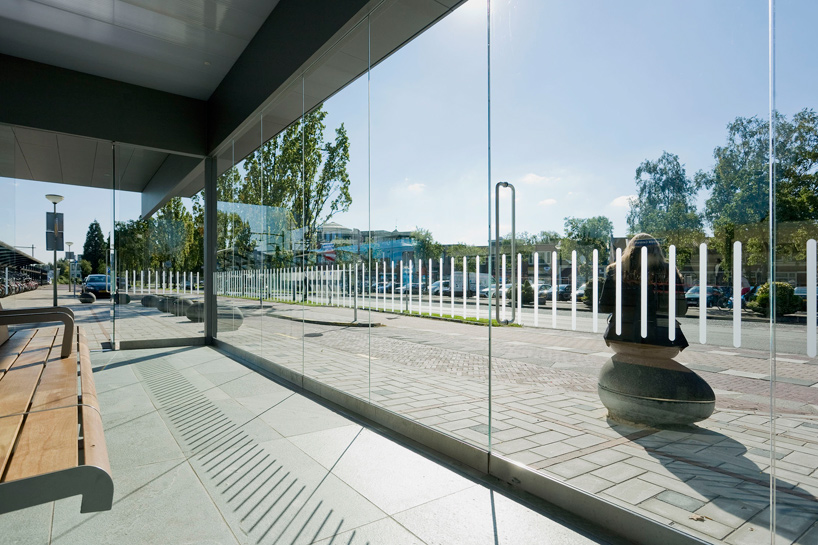 NL architects barneveld centrum train station waiting room netherlands designboom