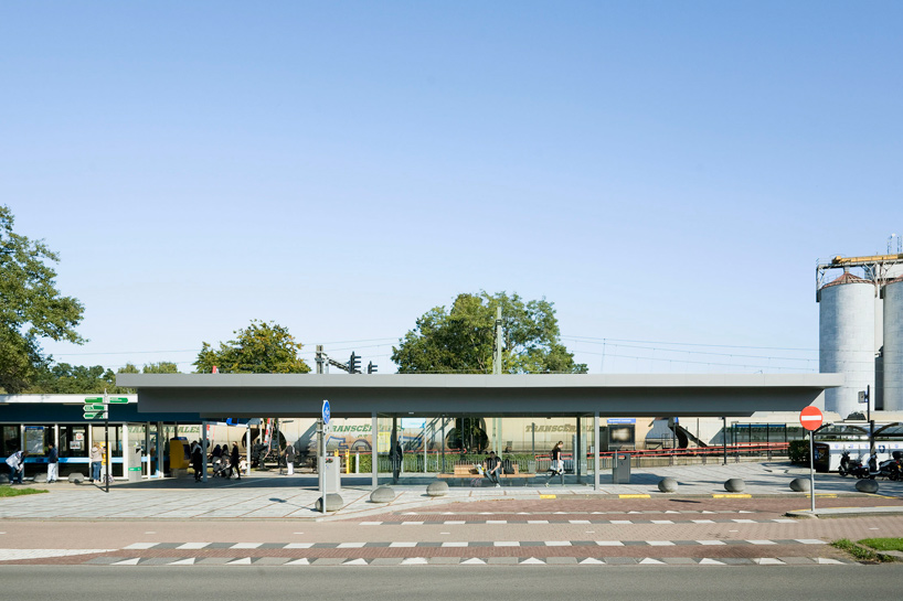NL architects barneveld centrum train station waiting room netherlands designboom