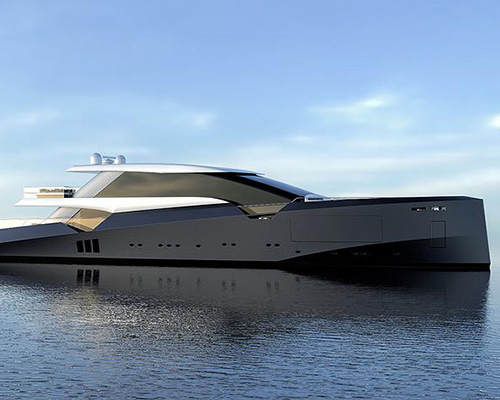 50m amnesia yacht concept blends classic fisherman lines with a modern bow