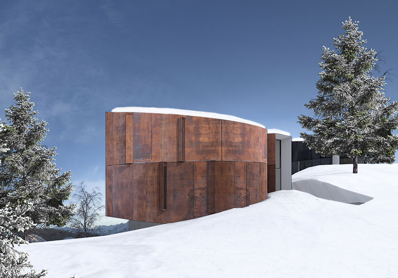 nest ski house concept bicuadro architecture associates designboom