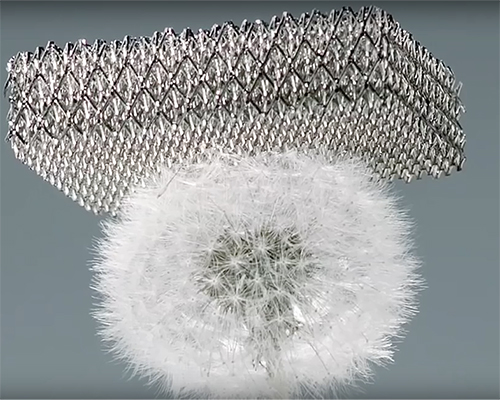 lab at boeing fabricates microlattice -  the 'lightest synthetic metal ever made'