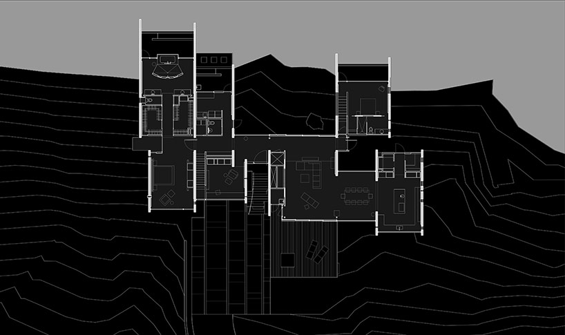 chen + suchart studio embed mummy mountain residence into a slope in arizona