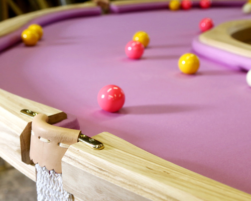 cleon daniel creates provocative doughnut pool table