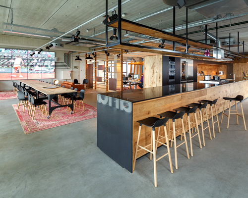 d+z architecten transforms warehouse into homey office in amsterdam