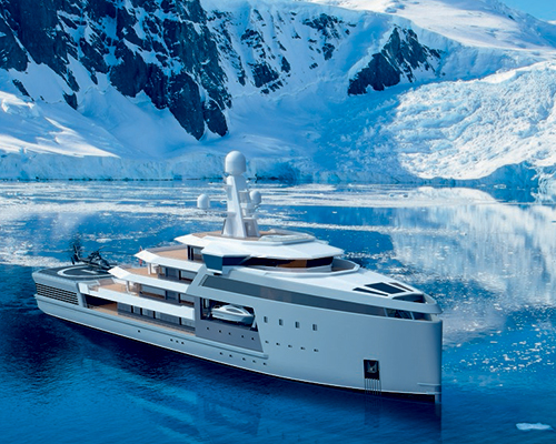 breaking ice sheets, seaxplorer yacht series offers access to secluded wilderness