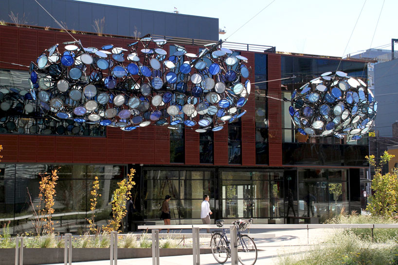 dan corson digital clouds amazon plaza seattle washington designboom