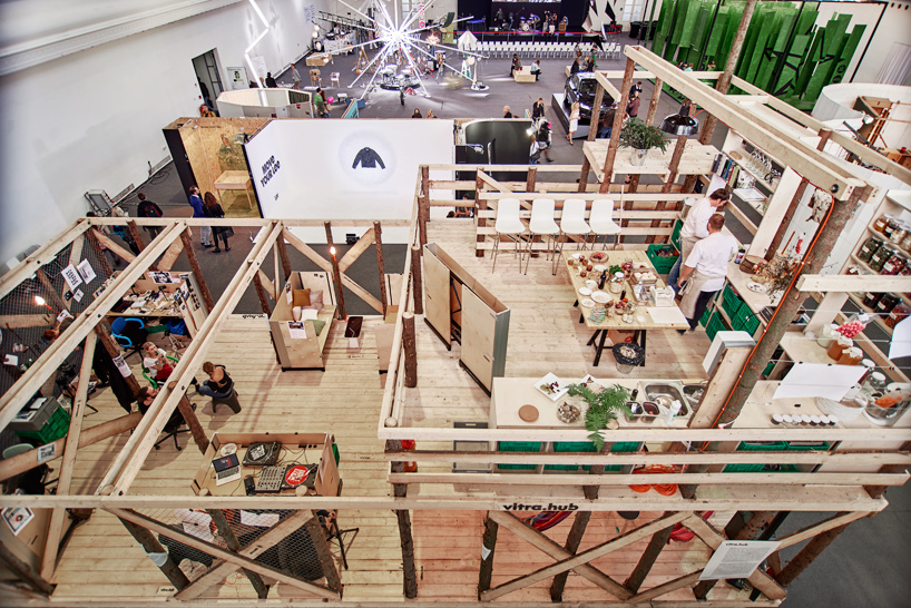 VITRA hub at designblok reinterprets office furniture by konstantin grcic