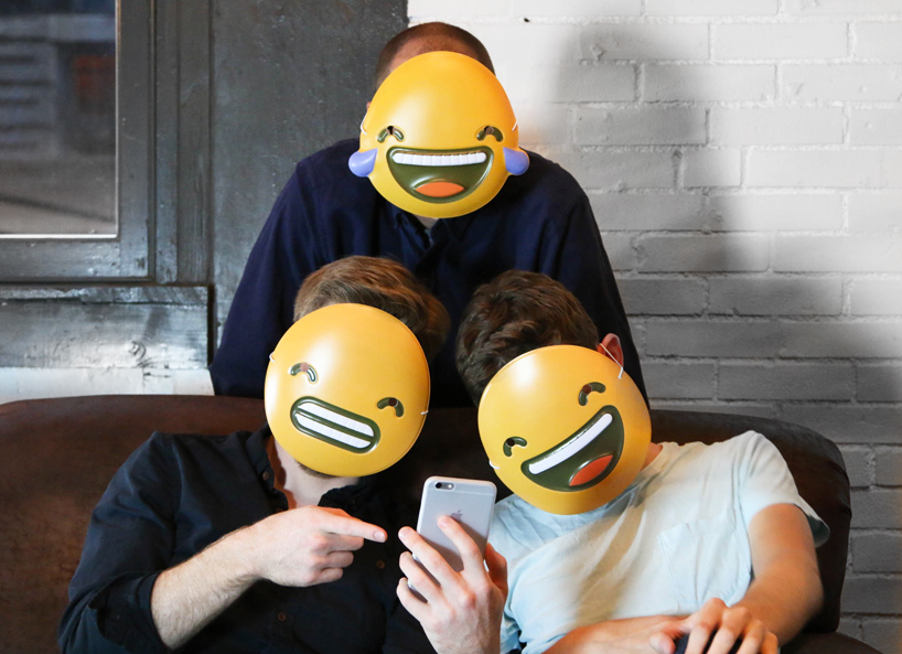 turn into your most-texted emoticon this halloween with new emoji face masks