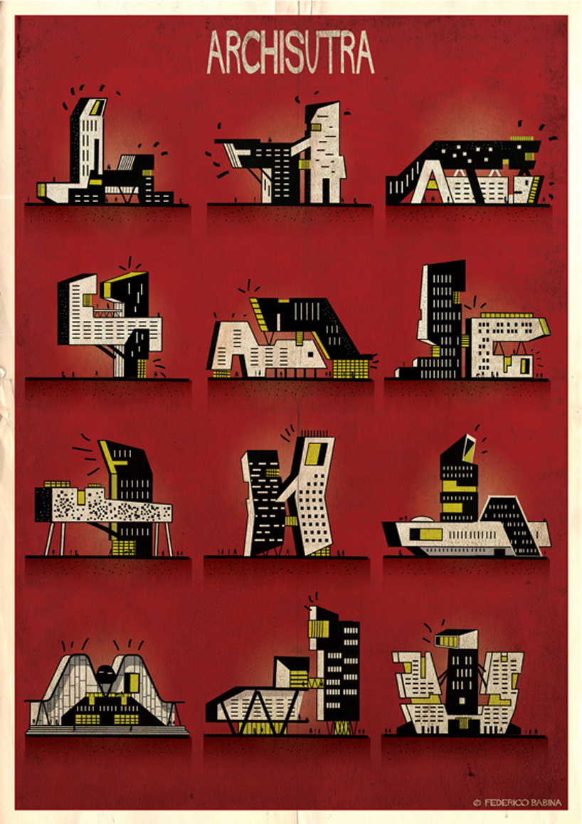 buildings get busy in federico babina's 'archisutra' series