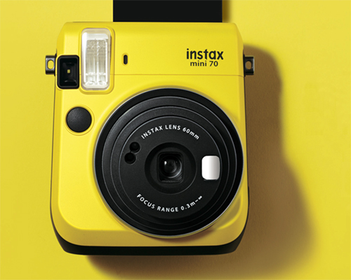 instax mini 70 by fujifilm adds color to their instant print cameras