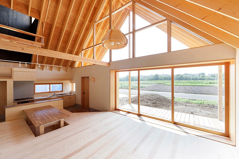 tailored design lab crafts a gabled timber home in japan's saitama prefecture