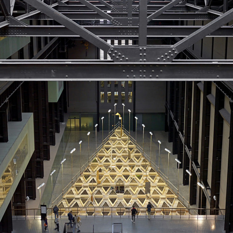 abraham cruzvillegas plants stepped terraces at tate modern's turbine hall