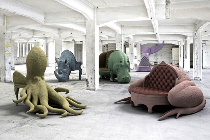 maximo riera pays homage to animals with new edition of chair collection