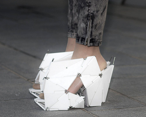 julija frodina combines craft + technology to develop conceptual footwear